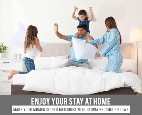 Hotel Bed Pillows for Sleeping, Pillows Queen Size Set of 4 - view 6
