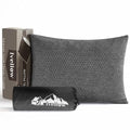 Memory Foam Travel Pillow Compressible Camping Pillow for Sleeping Shredded Memory Foam Pillow Compact Firm Supportive Travel Pillow for Adults Kids Outdoor Backpacking Hiking Essential Gear-S