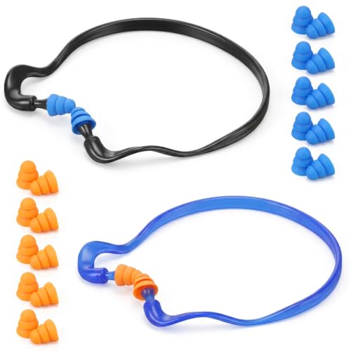 10 Pairs Shooting Ear Plugs Banded Set for Hearing Protection