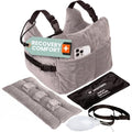 Post Mastectomy Pillow – 4pc Protective Set with Gel Pack, Seatbelt Cushion, & Shower Lanyard– After Double Mastectomy Pillow Post Surgery Recovery Must Haves, Lumpectomy Recovery Supplies Kit