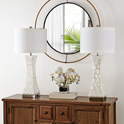 SAFAVIEH Shelley Table Lamp Set of 2, 30.5" White LIT4146A-SET2 - view 5
