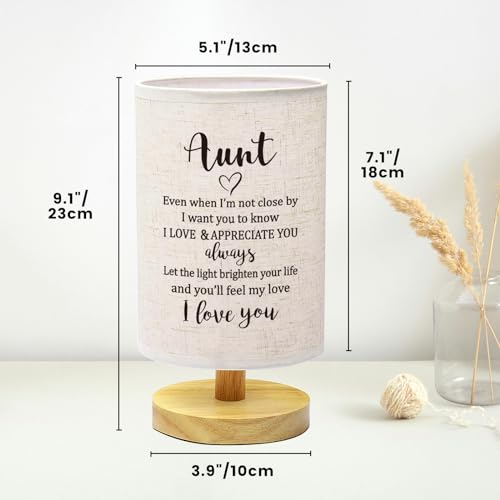 Best Aunt Gifts from Niece Nephew Fabric Bedside Table Lamp - view 4