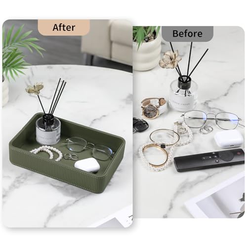 Valet Tray Organizer Bedside Nightstand Organizer Desk CatchallTray - view 3