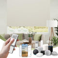 100% Blackout Motorized Blinds with Remote, Custom Roller Shades