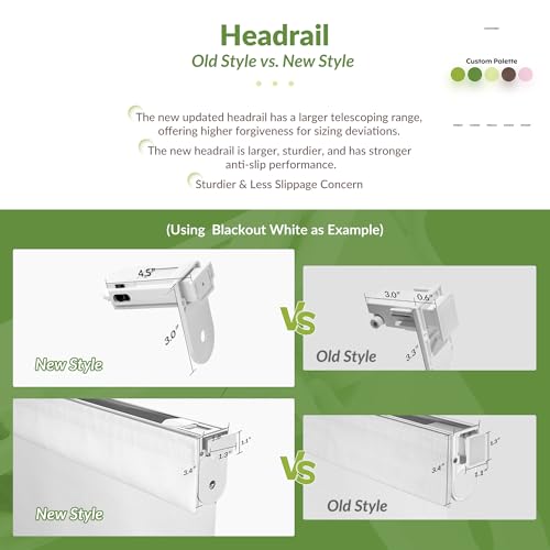No Drill No Tools Blackout Roller Shades for Windows - view 6