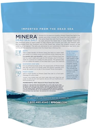 Fine Grain Dead Sea Salt for Bath & Soaking – 19 lbs, Fast-Dissolving, 100% Pure & Natural, Unscented, Skin-Nourishing Bulk Sea Salt - view 2
