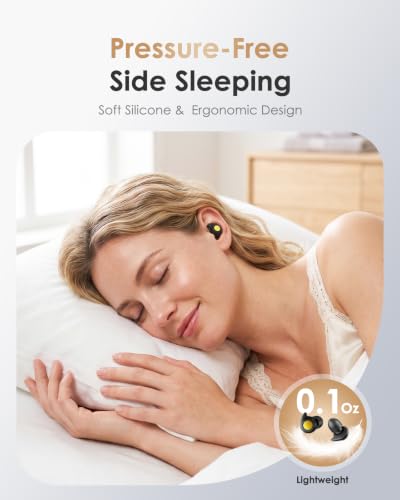 Quiet 2 Ear Plugs, Keychain case, Ultra Comfy, Reusable, 45dB Noise Reduction. Ideal for Sleep, Focus, Travel, Noise Sensitivity. Flexible Hearing Protection + Customizable fit, Black - view 6