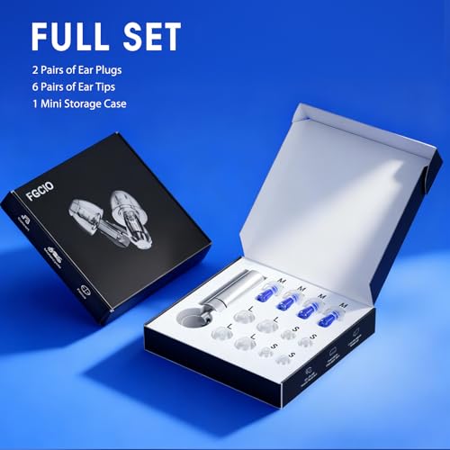 Ear Plugs for Concerts, 2 Pack High Fidelity Concert Ear Plugs with Acoustic Filter - NRR of 20-25dB Noise Reduction for Concert, Rave, Work, Musicians, Noisy Workplace Blue - view 5