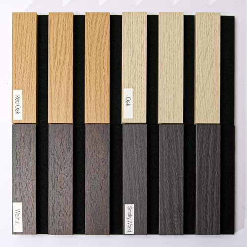 Wood Slat Wall Panels, 4-Pack Sample 48"×24" Sound Absorbing - view 3