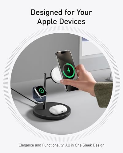MagSafe Charger, MagGo 3-in-1 Qi2 15W Wireless Charging Station - view 3
