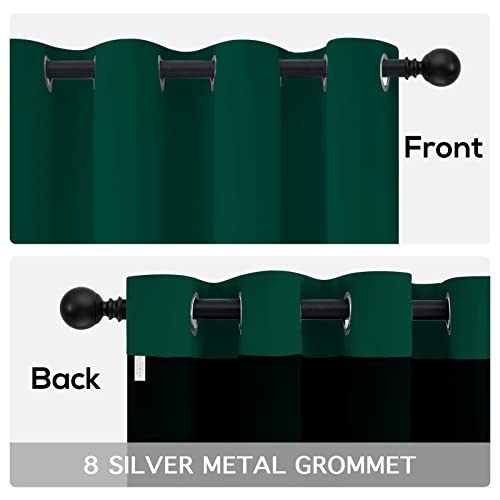 Emerald Green Blackout Curtains 84 inches for Living Room, 52" Wide - view 6