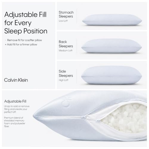 Adjustable Shredded Memory Foam Blend Bed Pillow, Queen Size - view 2