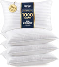 Hotel Bed Pillows for Sleeping, Pillows Queen Size Set of 4