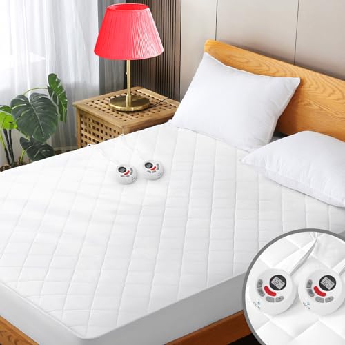 Heated Mattress Pad Queen Size 12 Heat Settings Electric Bed Warmer