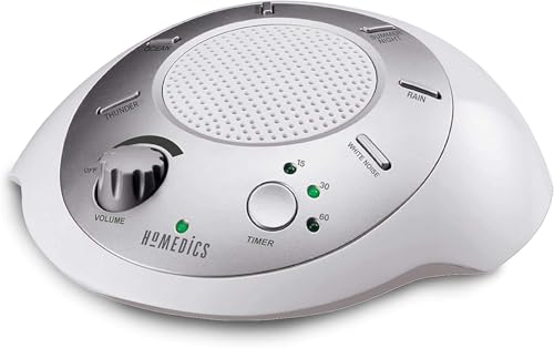 SoundSleep White Noise Sound Machine, Silver