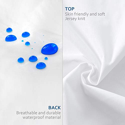 Waterproof Pillow Case Protector Zippered Standard Size White Pillow Covers - view 3