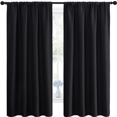 Black Out Curtain Blinds for Bedroom 2 Panels 42" Wide by 63" Long