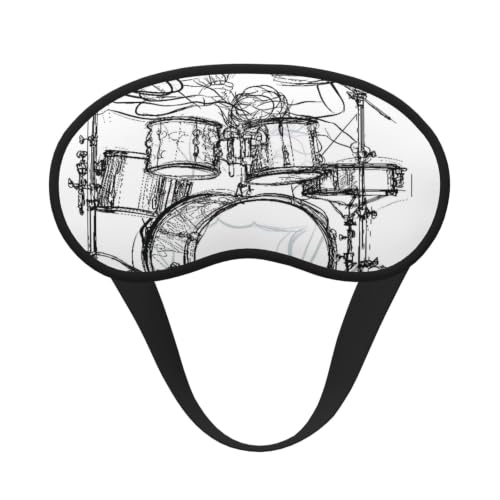 Sleep Mask Blackout, Soft Satin Fabric & Adjustable Strap