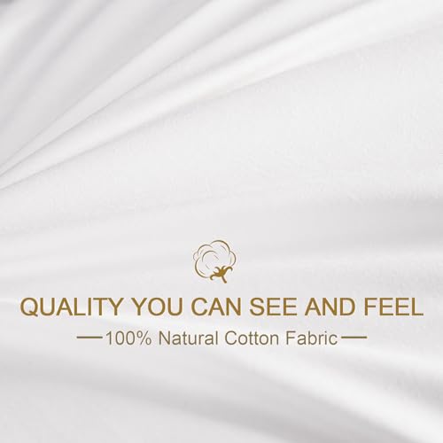 Pillows Standard Size Set of 4, Hotel Quality Bed Pillows for Sleeping 4 Pack, Cooling Pillows for Side Back and Stomach Sleepers, Down Alternative Soft Pillows with 100% Organic Cotton Shell, 18"x26" - view 4