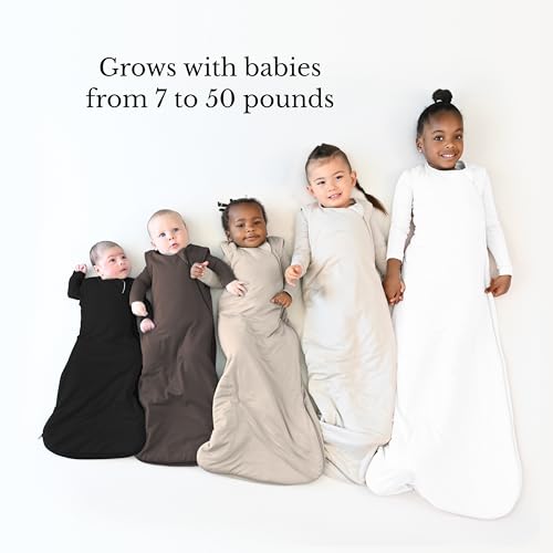 Sleep Bag 1.0 TOG, Rayon Made From Bamboo Wearable Blanket, Dual Zipper For Infants And Toddlers Nursery Essentials - view 5