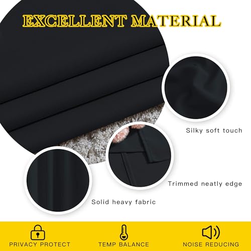 Black Out Curtains for Bedroom 84 Inches Long, W52xL84, 2 Panels - view 3