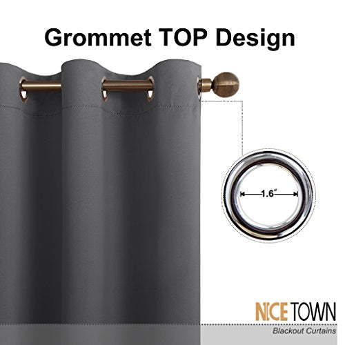 Gray Room Divider Curtain for Patio 100" Wide x 84" Long 1 Panel - view 2