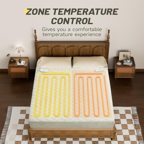 Heated Mattress Pad King Size, 4 Heat Levels, Machine Washable - view 3