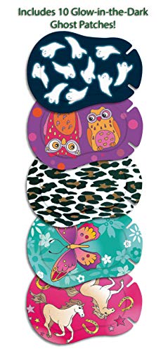 Girls Adhesive Eye Patches, 50/bx, Butterfly Pk, Med Size 2-4 yr - view 2