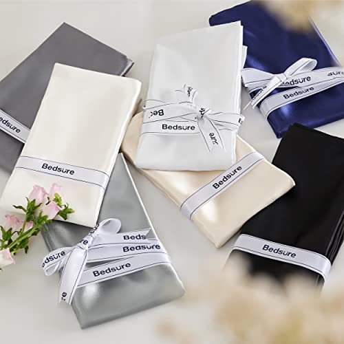 Satin Pillowcase with Zipper, Pillow Cases Queen Size Set of 2 - view 5
