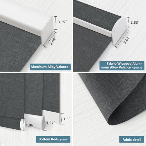 Motorized Blinds with Remote, 100% Blackout, Voice Controlled - view 6