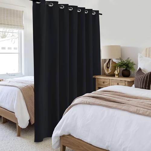 100% Blackout Curtains for Patio Sliding Door Black 100x84 1 Panel - view 2