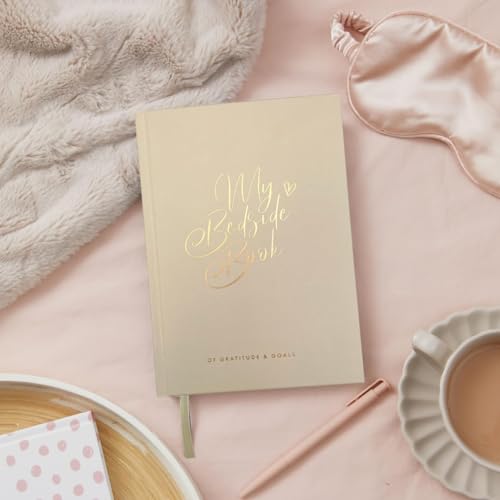 Bedside Book for Gratitude and Goals - Champagne - A5 Selfcare Journal for Women - Reduce Stress and Overthinking - 100gsm FSC paper - Hard Cover, 100 Pages - view 2
