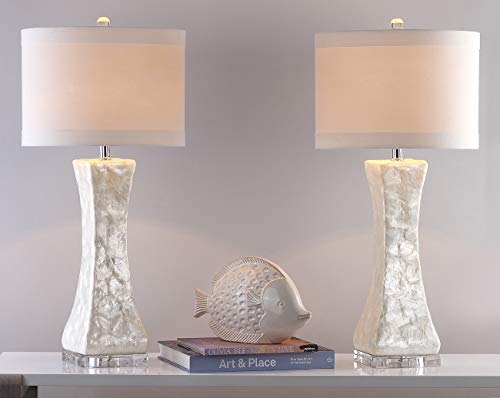 SAFAVIEH Shelley Table Lamp Set of 2, 30.5" White LIT4146A-SET2 - view 2