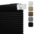 No Drill No Tools Blackout Cellular Shades,Black,Custom Size