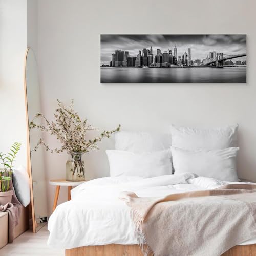 Acoustic Panels Canvas Wall Art Print, Office New York 47x16 in - view 5