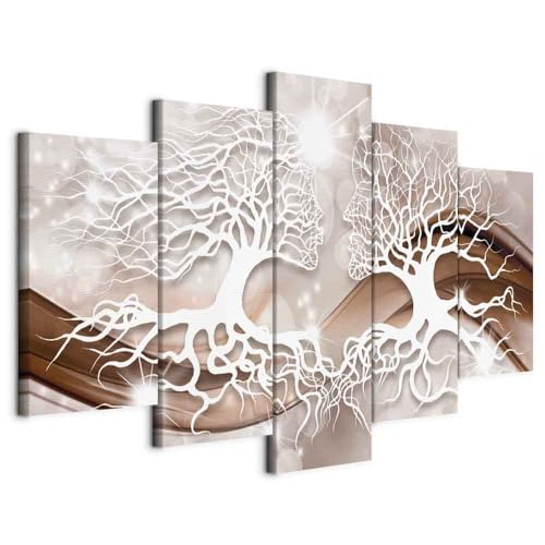 Acoustic Panels Canvas Wall Art Print, Office Tree Woman 90x45 in
