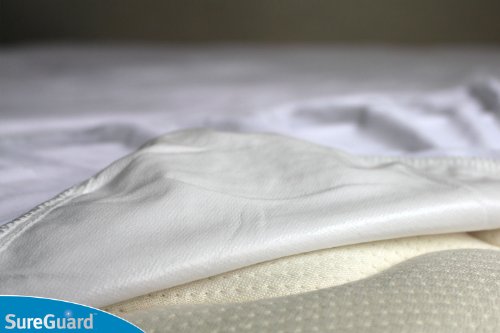 SureGuard Smooth Waterproof Mattress Protector, Twin Size Mattress Cover - view 3