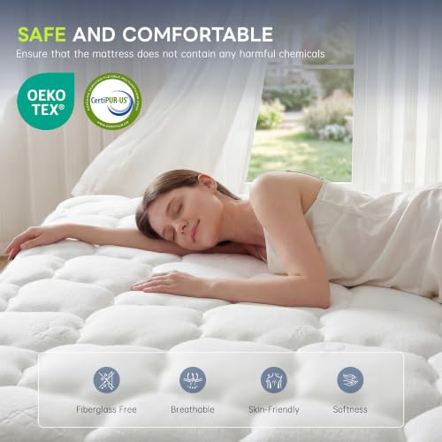 Queen Size Mattress, 14 Inch Hybrid Queen Mattress in a Box, Memory Foam and Zoned Support Spring for Pressure Relief & Motion Isolation, Fiberglass Free, Medium Firm, CertiPUR-US Certified - view 6
