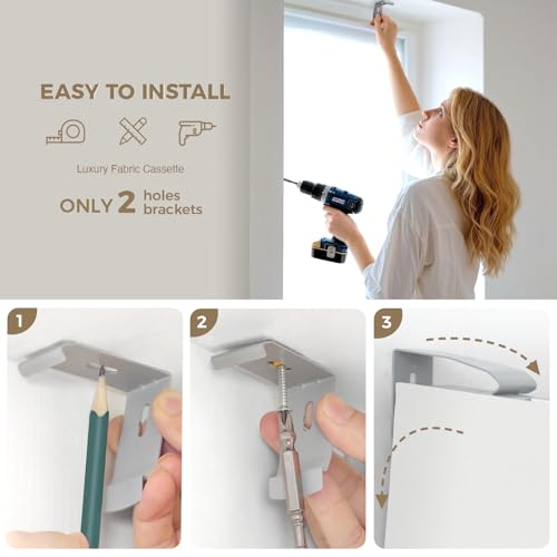 Motorized Blinds with Remote, Blackout Smart Roller Shades - view 6