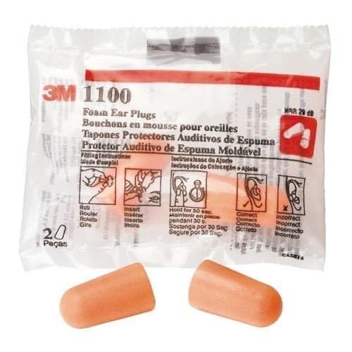 Foam Ear Plugs 25 Pairs, (Contains 25 Single Bags) - view 4