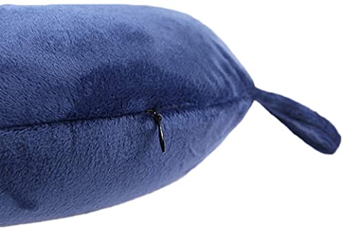 Travel Pillow - Memory Foam Neck Pillow Support Pillow,Luxury Compact & Lightweight Quick Pack for Camping,Sleeping Rest Cushion (Navy Blue) - view 4