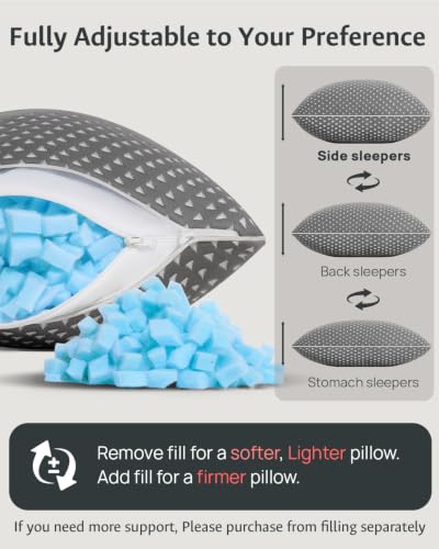 Small Cooling Memory Foam Pillows for Travel, Camping, Airplanes - view 5
