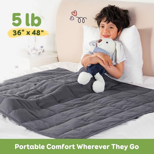 Cotton Weighted Blanket for Sleeping, 36"x48" 5 lbs - view 6