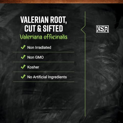 Cut & Sifted Valerian Root, Kosher - for Valerian Root Tea, DIY Supplement Capsules, Bedtime Formulas and Sleep Pillows | 16 Ounce (Pack of 1) - view 2