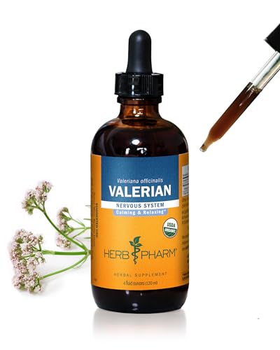 Valerian Liquid Extract: Organic Calming Valerian for Sleep & Relaxation, Fast-Absorbing, Sugar-Free Liquid Herbal Supplement with Valerian Root & Rhizome, Up to ~12 Week Supply, 4 oz*