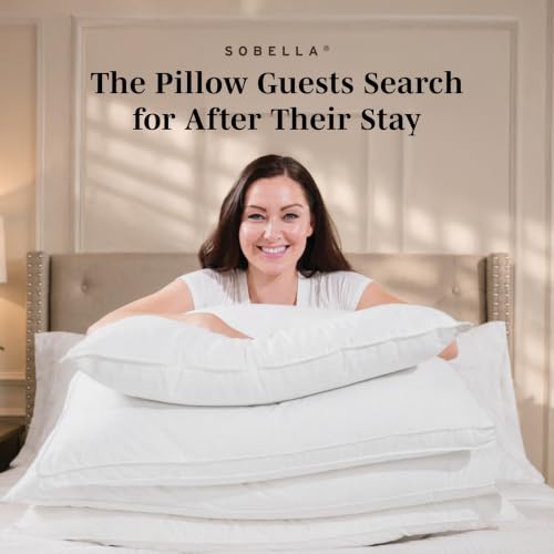 Sobella Side Sleeper Pillows, Hotel Quality, King Size Pillow - view 6