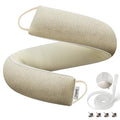 32" Door Draft Stopper, Weighted Under Door Noise Stopper, Oatmeal