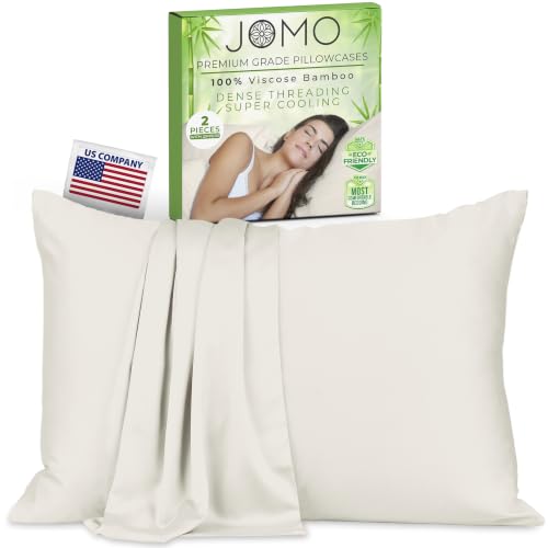 Zippered Pillowcases, Queen Size 30x20, 2 Pack, Cream