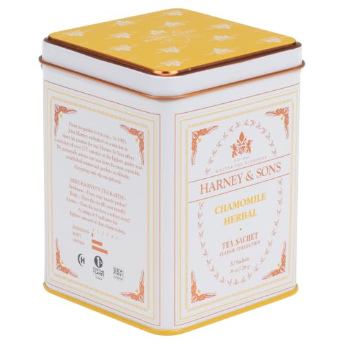 Chamomile Herbal Tea, 20 Sachets, Caffeine Free Tin - view 5