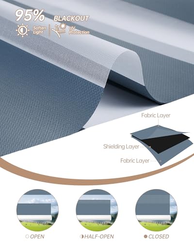 Motorized Blinds with Remote App Voice Control, Custom Zebra Shades - view 5